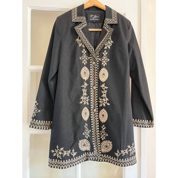 T. Renz Signature by Theresa Renz Silk Swing coat Size SMALL - Picture 1 of 6